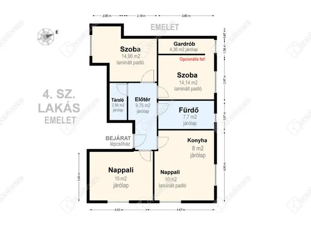 Eladó lakás Miskolc, Hejőcsaba 90 nm