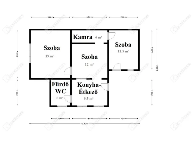 Eladó ház Miskolc, Pereces 61 nm