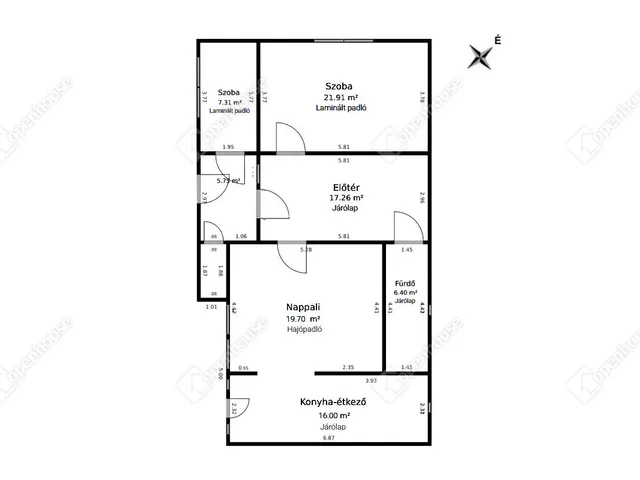 Eladó ház Vajdácska 89 nm