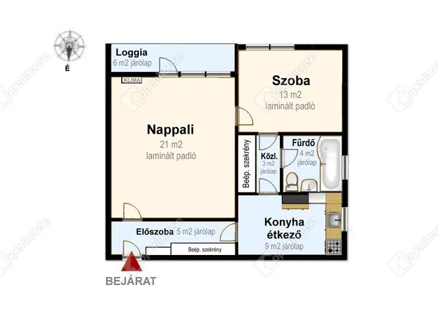 Eladó lakás Eger 55 nm