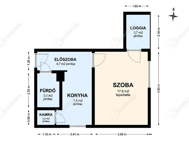 Eladó lakás Miskolc 38 nm