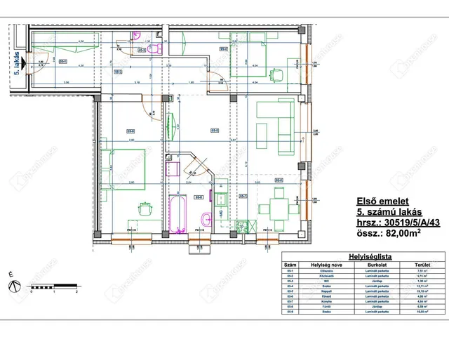 Eladó lakás Miskolc, Diósgyőr 82 nm