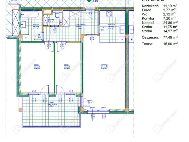 Eladó lakás Miskolc, Bodótető 77 nm
