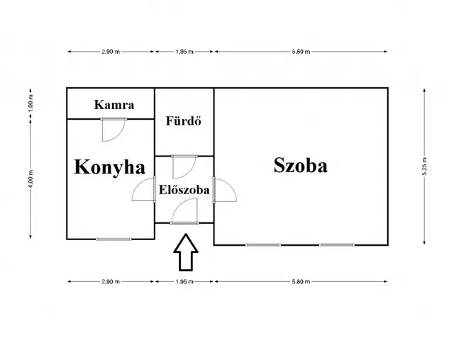 Kiadó lakás Miskolc, Belváros 53 nm