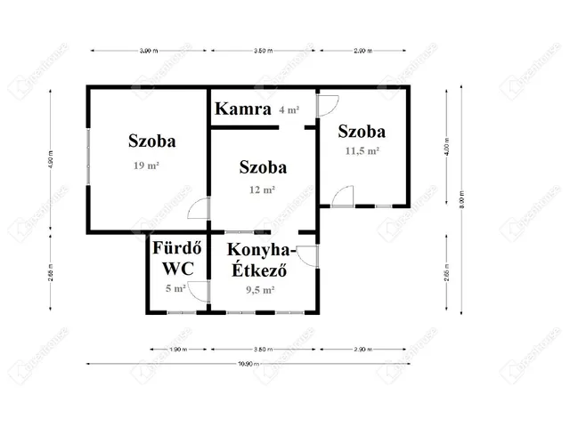 Eladó ház Miskolc, Pereces 61 nm