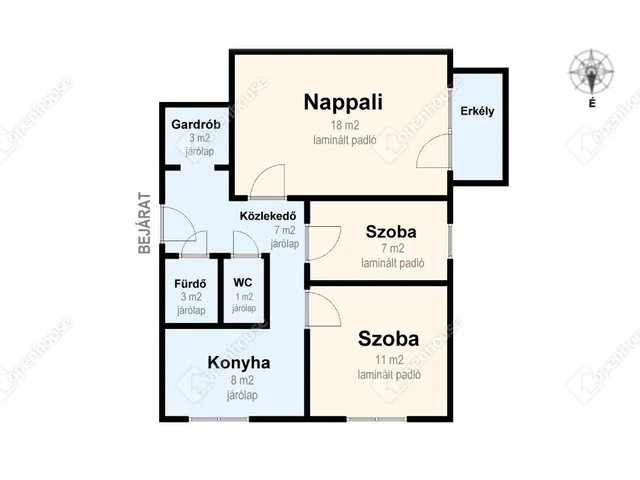 Eladó lakás Miskolc, Belváros 58 nm