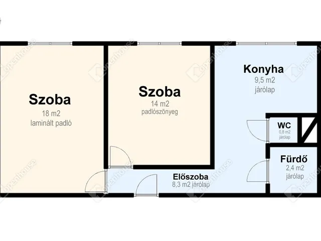 Eladó lakás Miskolc, Avas 53 nm