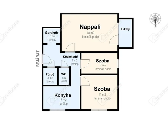 Eladó lakás Miskolc, Belváros 58 nm