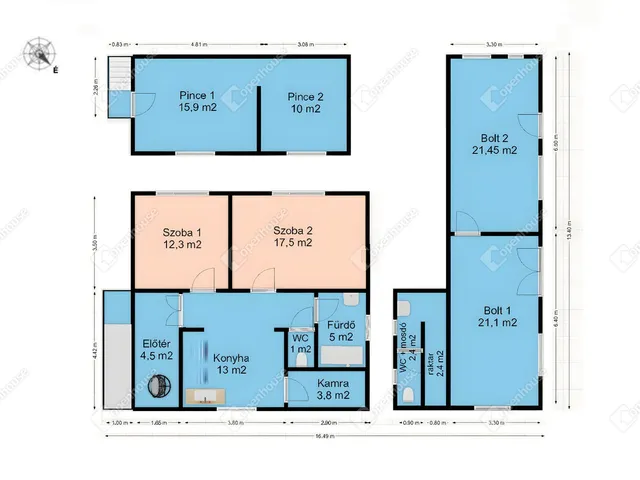 Eladó ház Sajószentpéter 104 nm