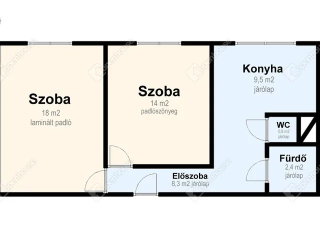Eladó lakás Miskolc, Avas 53 nm