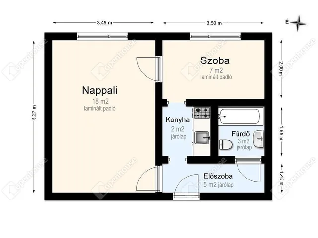 Eladó lakás Miskolc 35 nm