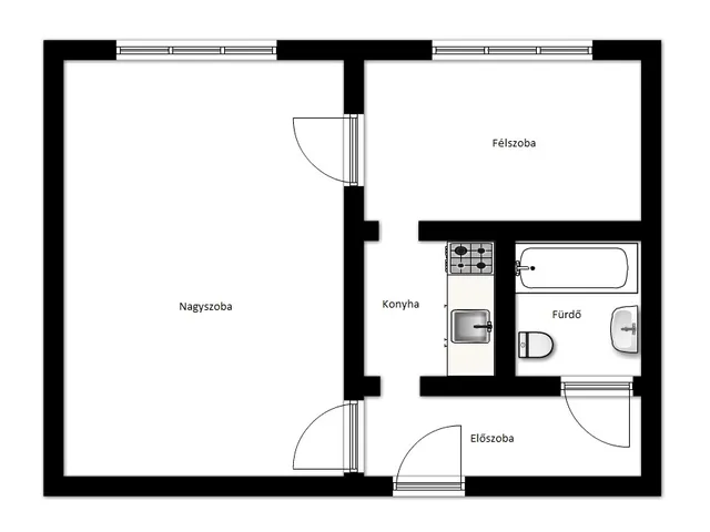 Kiadó lakás Miskolc 35 nm