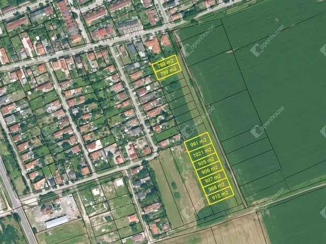 Eladó telek Mályi 1578 nm