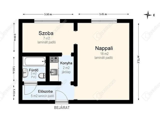 Eladó lakás Miskolc, Bulgárföld 35 nm
