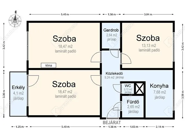 Eladó lakás Miskolc 73 nm