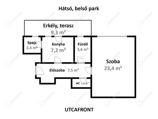 Eladó lakás Miskolc 45 nm