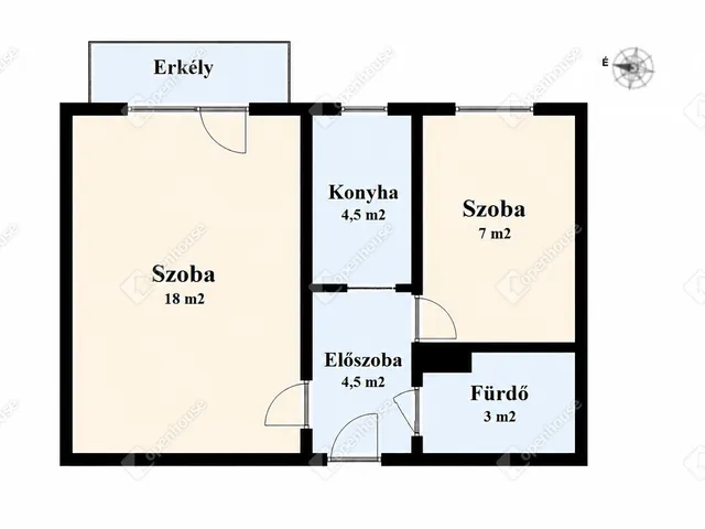 Eladó lakás Miskolc, Vologda 37 nm