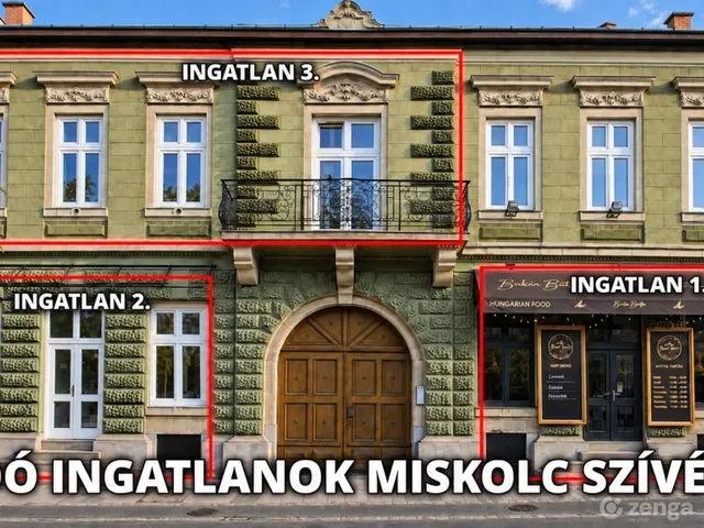 Kiadó kereskedelmi és ipari ingatlan Miskolc, Belváros 283 nm