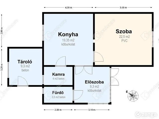 Eladó ház Felsőzsolca 68 nm