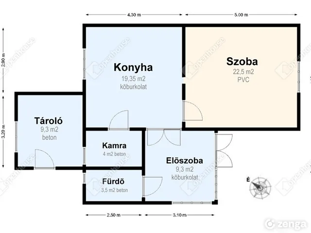Eladó ház Felsőzsolca 68 nm