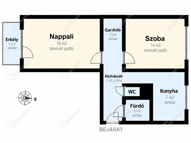 Eladó lakás Miskolc, Avas 55 nm