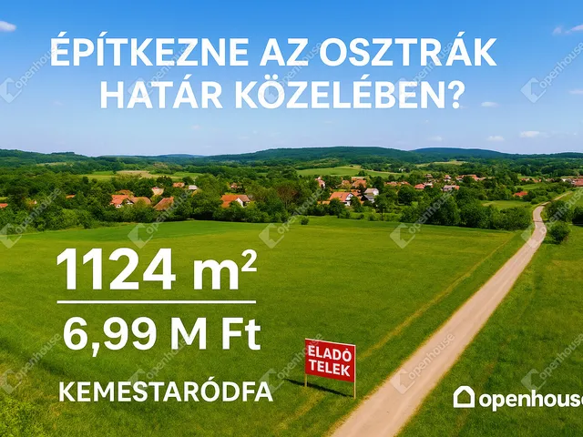 Eladó telek Kemestaródfa 1124 nm
