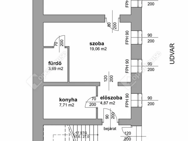 Eladó lakás Sopron, Belváros 43 nm