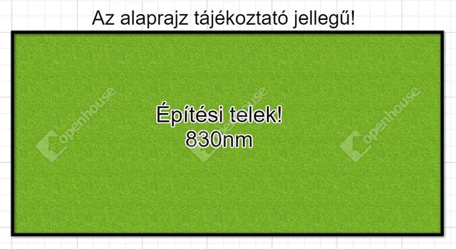 Eladó telek Ruzsa 830 nm