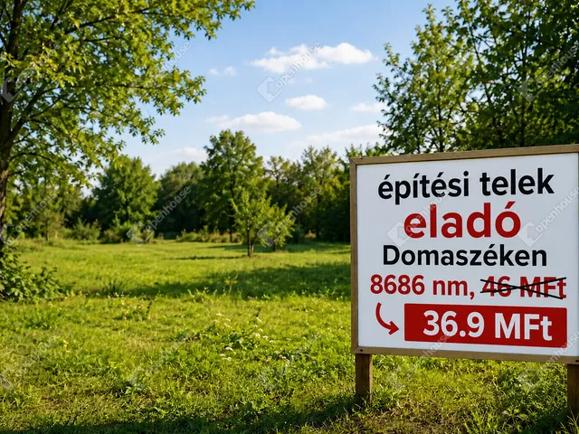 Eladó telek Domaszék 8686 nm