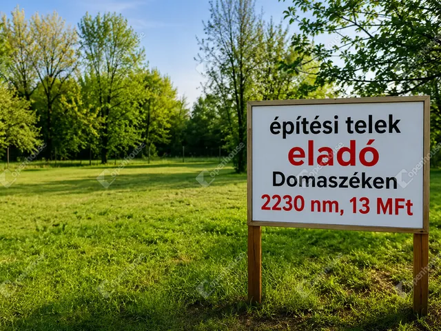 Eladó telek Domaszék 2230 nm