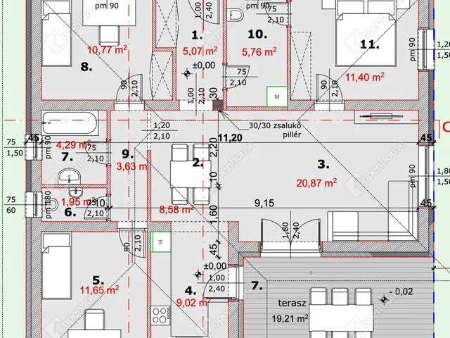 Eladó ház Székesfehérvár, Maroshegy 104 nm