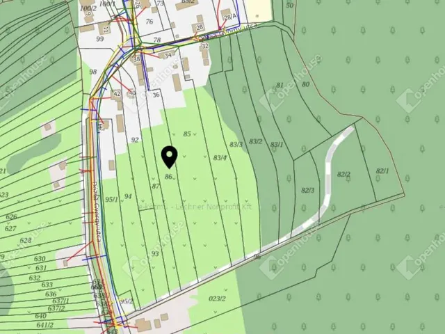 Eladó telek Csatár 1768 nm