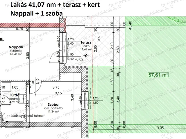 Eladó kereskedelmi és ipari ingatlan Győr, Szabadhegy 47 nm