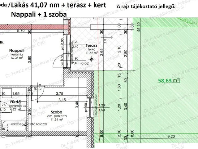 Eladó kereskedelmi és ipari ingatlan Győr, Szabadhegy 47 nm