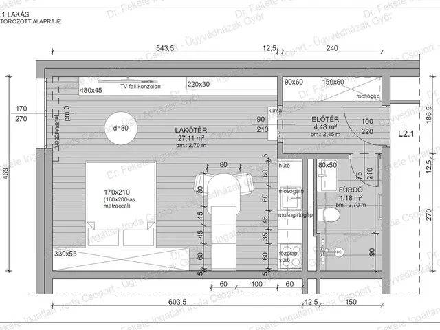 Eladó lakás Győr, Nádorváros, Szigethy A 36 nm