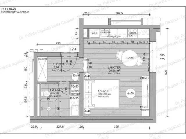 Eladó lakás Győr, Nádorváros, Szigethy A 29 nm