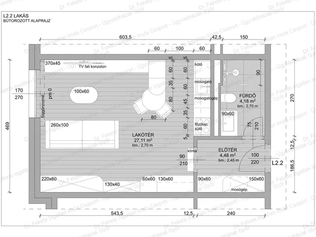 Eladó lakás Győr, Nádorváros, Szigethy A L2 36 nm