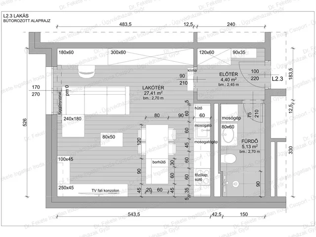 Eladó lakás Győr, Nádorváros, Szigethy A L3 37 nm
