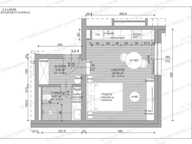 Eladó lakás Győr, Nádorváros, Szigethy A L4 29 nm