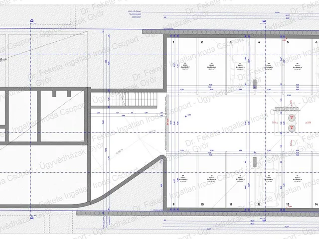Eladó garázs Győr, Nádorváros, Szigethy A 12 nm