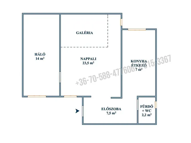 Eladó lakás Budapest VI. kerület 54 nm