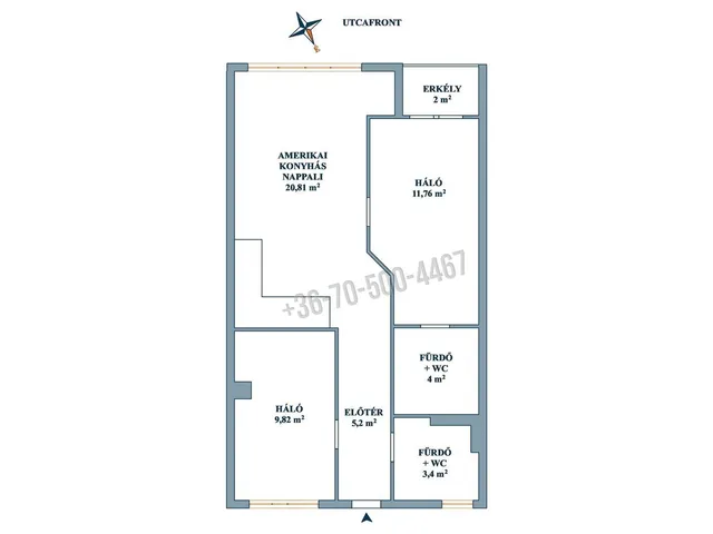 Eladó lakás Budapest XI. kerület 57 nm
