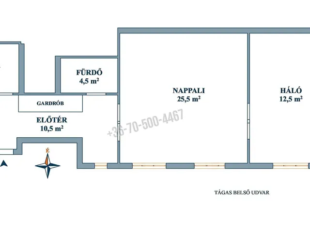 Eladó lakás Budapest XI. kerület, Lágymányos 64 nm