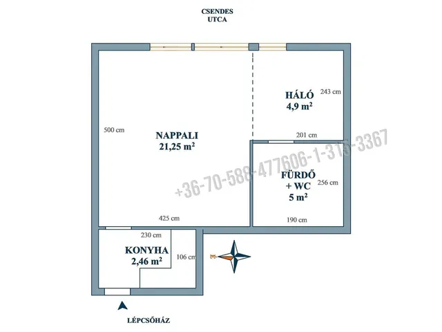 Eladó lakás Budapest III. kerület, Óbuda 33 nm