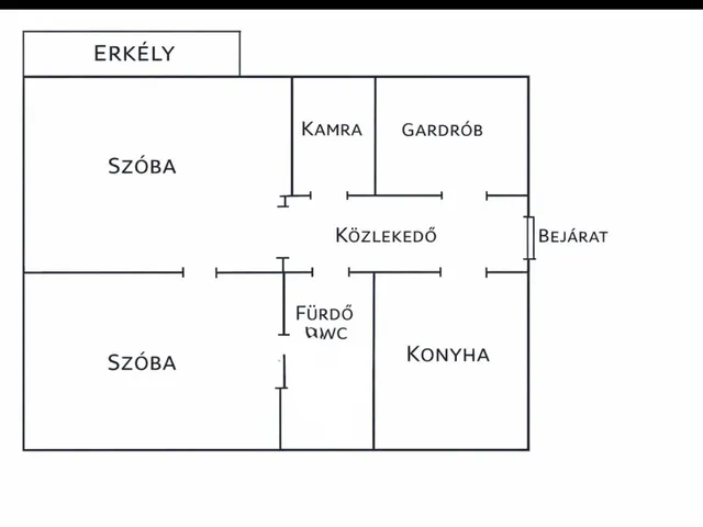 Eladó lakás Nyíregyháza, Érkert 55 nm