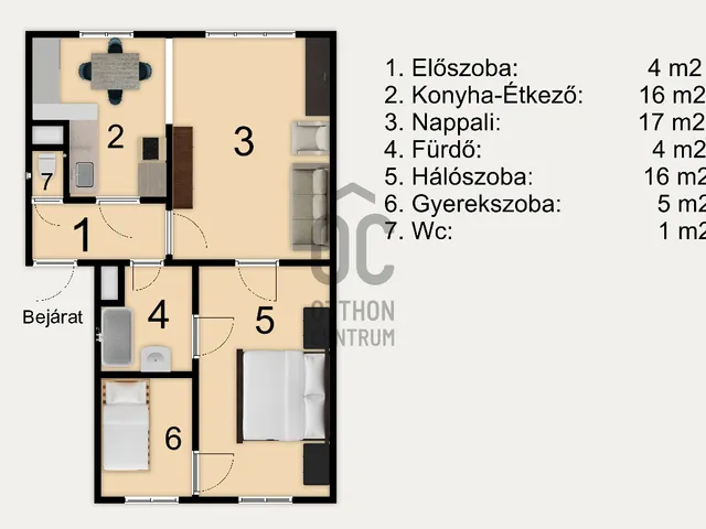 Eladó lakás Budapest XV. kerület, Rákospalota, Vasgolyó utca 57 nm