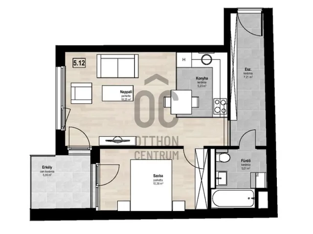 Kiadó lakás Budapest VII. kerület, Belső-Erzsébetváros, Kertész utca 47 nm