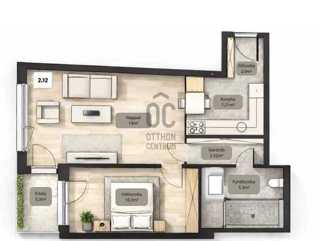 Eladó lakás Budapest VII. kerület, Belső-Erzsébetváros, Kertész utca 46 nm