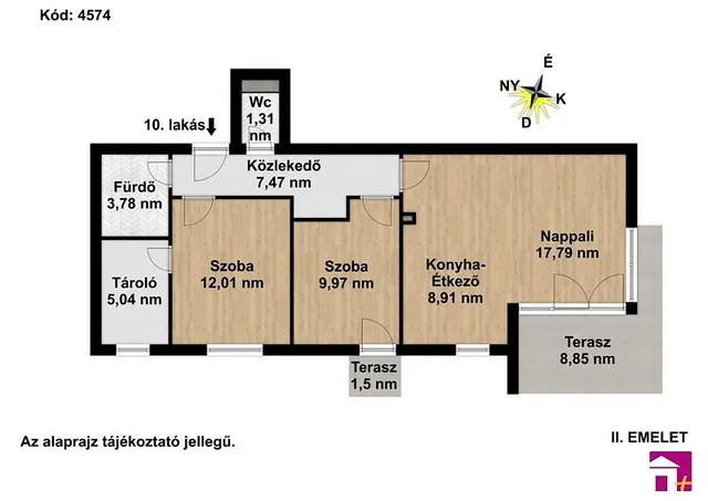 Eladó lakás Érd, Bécsi hegy 66 nm