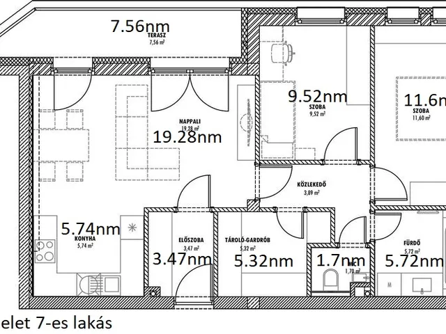 Eladó lakás Érd, Erzsébetváros 66 nm